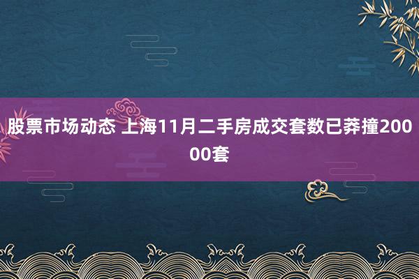 股票市场动态 上海11月二手房成交套数已莽撞20000套