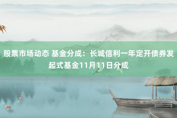 股票市场动态 基金分成：长城信利一年定开债券发起式基金11月11日分成