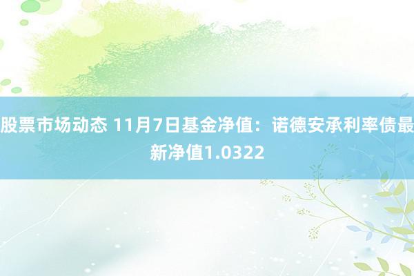 股票市场动态 11月7日基金净值：诺德安承利率债最新净值1.0322