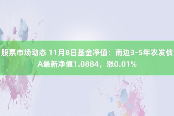 股票市场动态 11月8日基金净值：南边3-5年农发债A最新净值1.0884，涨0.01%