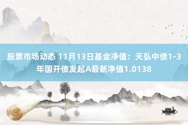 股票市场动态 11月13日基金净值：天弘中债1-3年国开债发起A最新净值1.0138