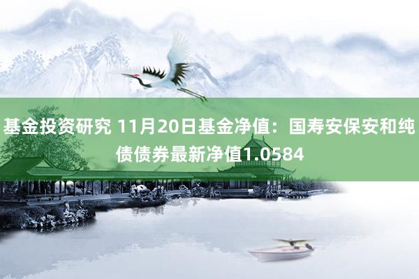 基金投资研究 11月20日基金净值：国寿安保安和纯债债券最新净值1.0584